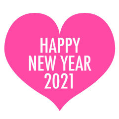 ハートのHAPPY NEW YEAR 2021