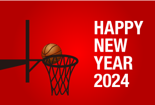 バスケのHAPPY NEW YEAR 2022