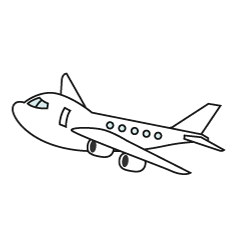 可愛い飛行機パターンの壁紙の無料イラスト素材 イラストイメージ