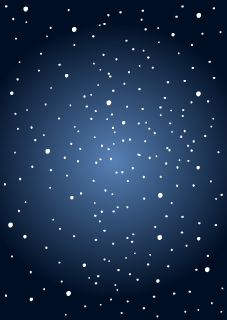 夜空に降る雪