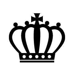 女王の王冠シルエット