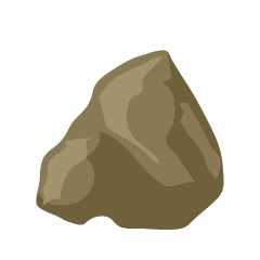 小さい岩