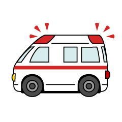 かわいい救急車 線画 の無料イラスト素材 イラストイメージ