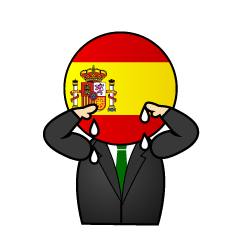 泣くスペイン人