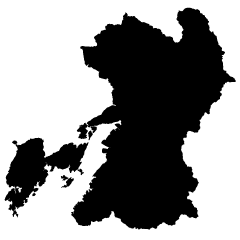 熊本県地図イラストのフリー素材 イラストイメージ