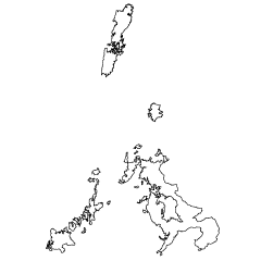 長崎県地図の無料イラスト素材 イラストイメージ