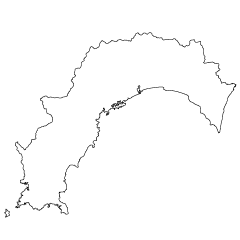 高知県地図の無料イラスト素材 イラストイメージ