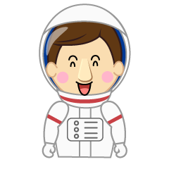 笑顔の宇宙飛行士