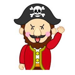 挨拶する海賊