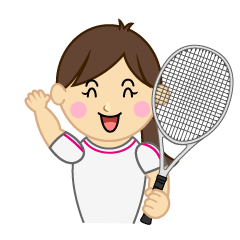 挨拶する女子テニス