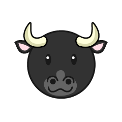 可愛い水牛の顔