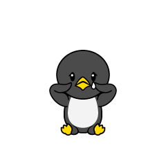 悲しいペンギンキャラ