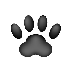 犬の足跡イラストのフリー素材 イラストイメージ