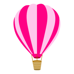 ピンクの気球