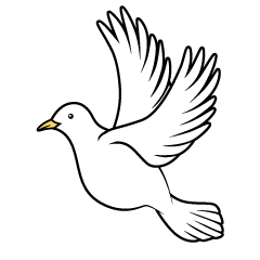平和の白い鳩