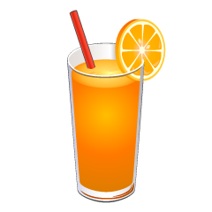 フレッシュなオレンジジュース