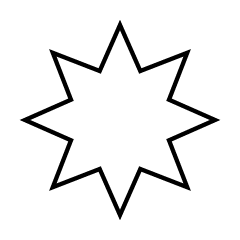 白黒の八角星マーク