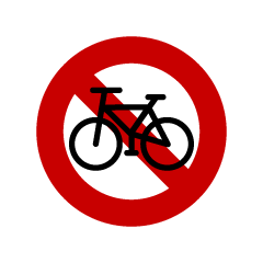 自転車禁止マーク