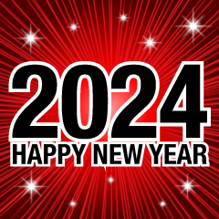 Happy New Year 2022 赤爆発