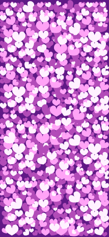 紫ハート iPhone壁紙