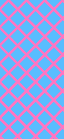 ピンク水色チェックライン iPhone壁紙