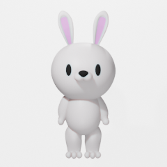 かわいいウサギ3D