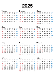 2023年カレンダー（文字大）