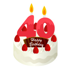 40歳の誕生日ケーキ