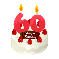 60歳の誕生日ケーキ