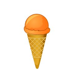 オレンジアイスクリーム