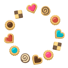 可愛いクッキーサークル