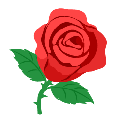 一輪の赤薔薇