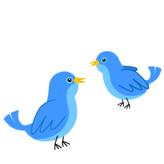 ２羽の青い鳥