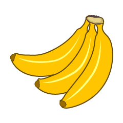 まとめ バナナのフリーイラスト素材集 イラストイメージ