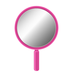 ピンク手鏡