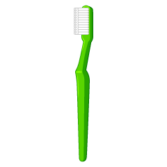 緑色の歯ブラシ