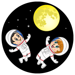 月と宇宙飛行士