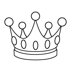 王子の王冠(白黒)