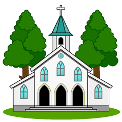 森の白い教会