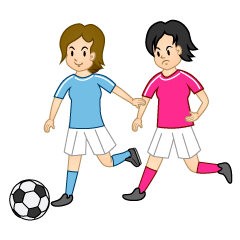 女子サッカー試合