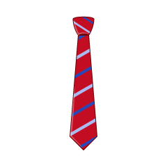 赤と青縞ネクタイ