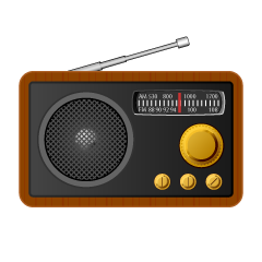 木製のラジオ