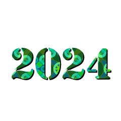 緑和柄の2024