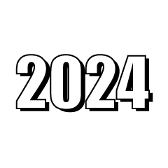 2024（白黒）