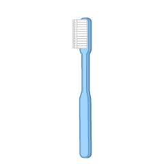 シンプルな歯ブラシ