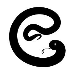 巳文字の蛇