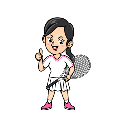 いいねする女子テニス選手