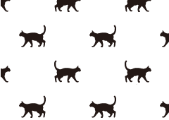 黒猫パターンの壁紙