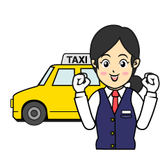 女性タクシードライバー