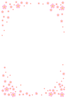 桜フレームのメッセージカード
